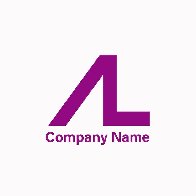 Vector al letter logo design