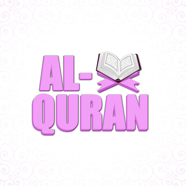 Al quran logo islamico corano e pak quran e kareem libro sacro