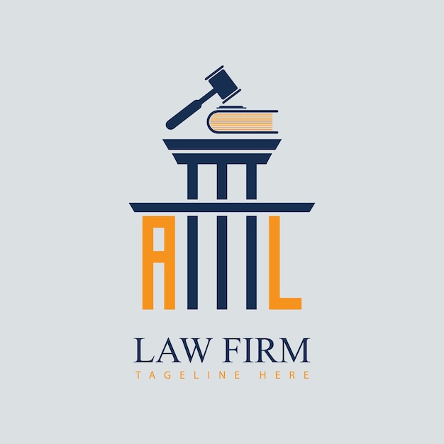 Vector al set of modern law firm justice logo design vector graphic template