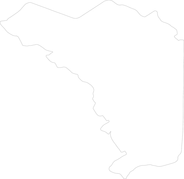 Vector alajuela costa rica outline map