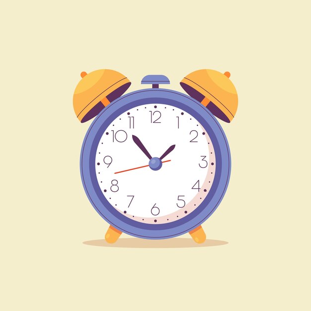 Alarm clock concept. Vector illustration