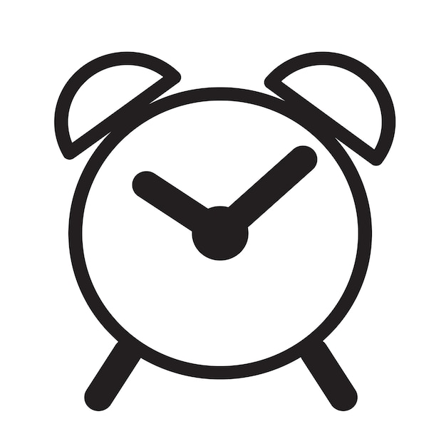 Alarm clock icon vector design