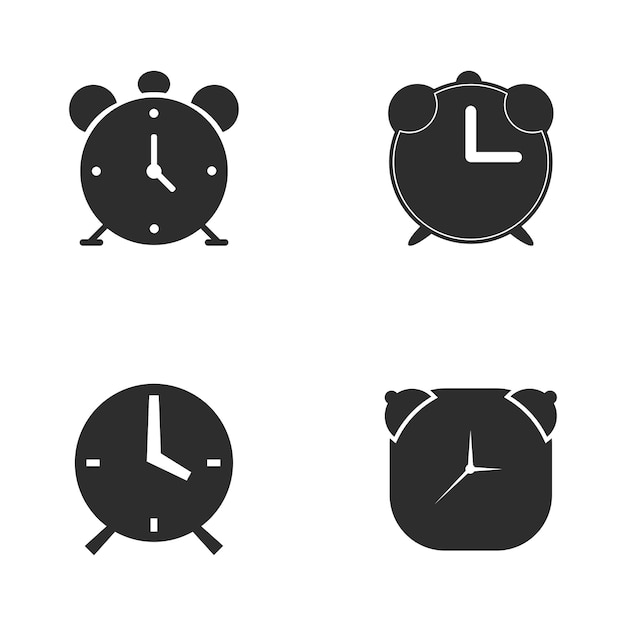 Alarm clock icon vector illustration on a white background
