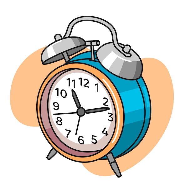 Vector alarm clock illustration