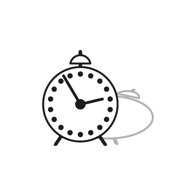 Alarm sign Clock icon Vector illustration EPS 10 Stock image