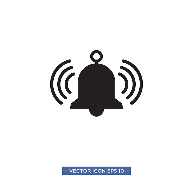 Alarm warning icon vector illustration