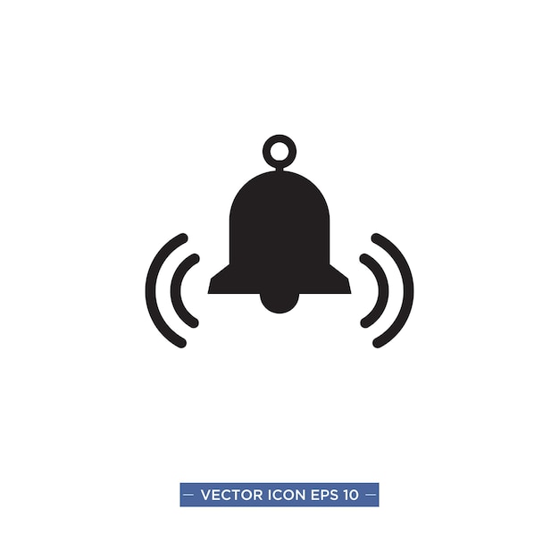 Alarm warning icon vector illustration