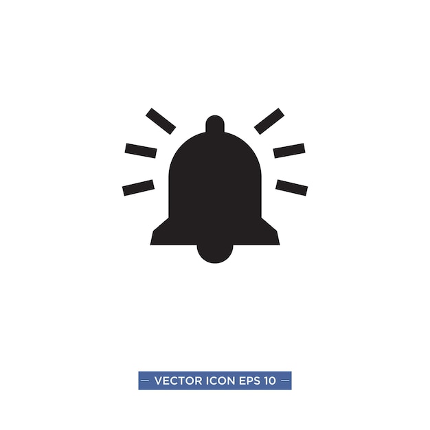 Alarm warning icon vector illustration