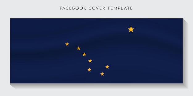 Alaska country flag social media banner