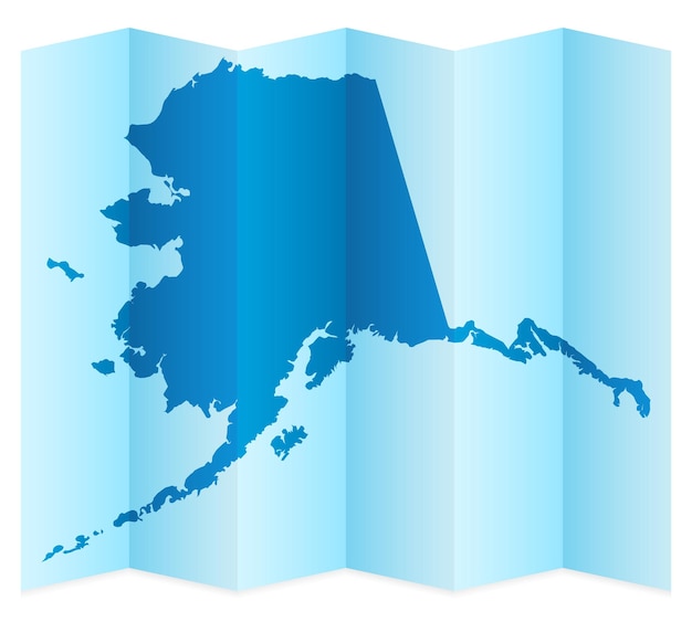 Mappa dell'alaska