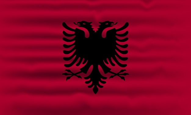 Disegno della bandiera dell'albania