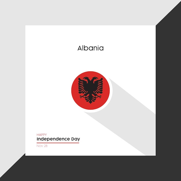 Albania International flag vector