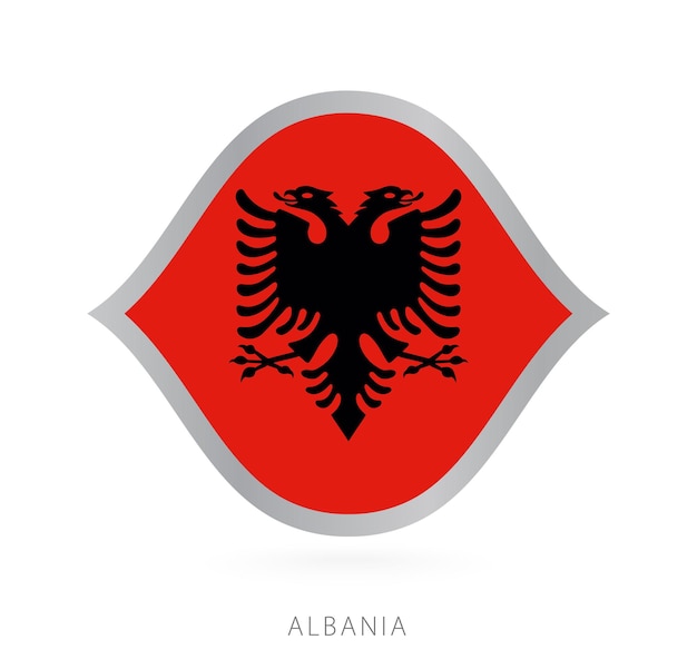 Albania national team flag in style for international basketball competitions