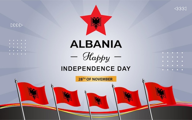 Albanië Affichebanner voor Onafhankelijkheidsdag