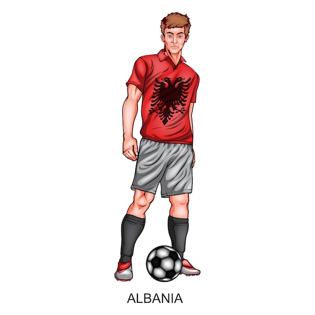 Albanië National Football Player Design