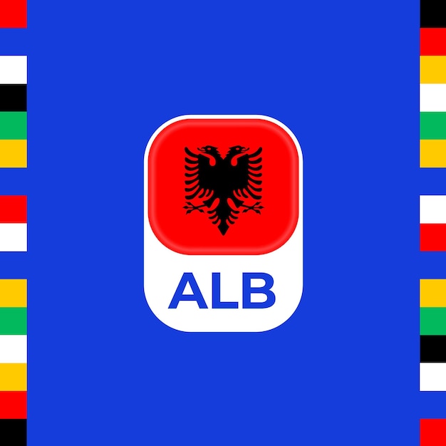 Albanië vlag voetbal 2024 toernooi