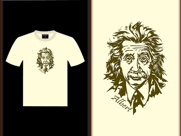 Albert Einstein T-shirtontwerp