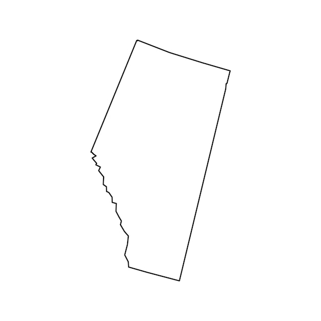 Vector alberta map province of canada vector illustration