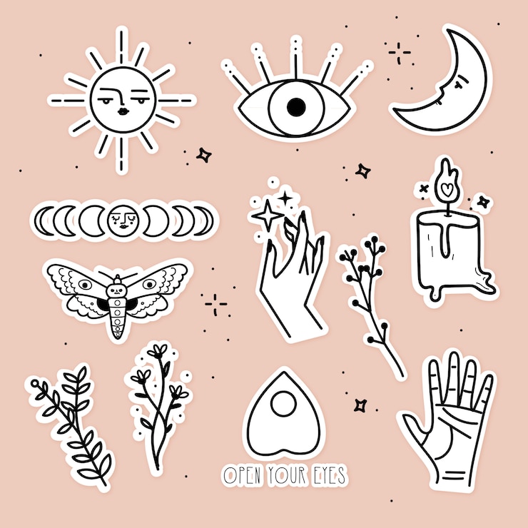 Vector alchemist sticker pack