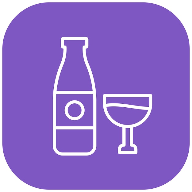 Vector alcohol vector icon can be used for luxury iconset