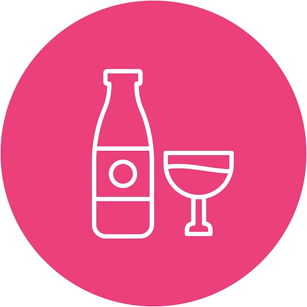 Alcohol Vector Illustration Style