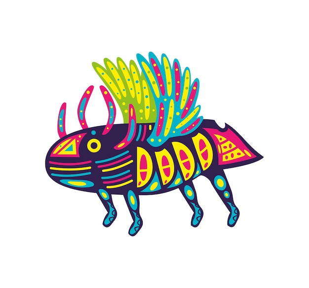 Vector alebrijes dier illustratie geïsoleerd ontwerp