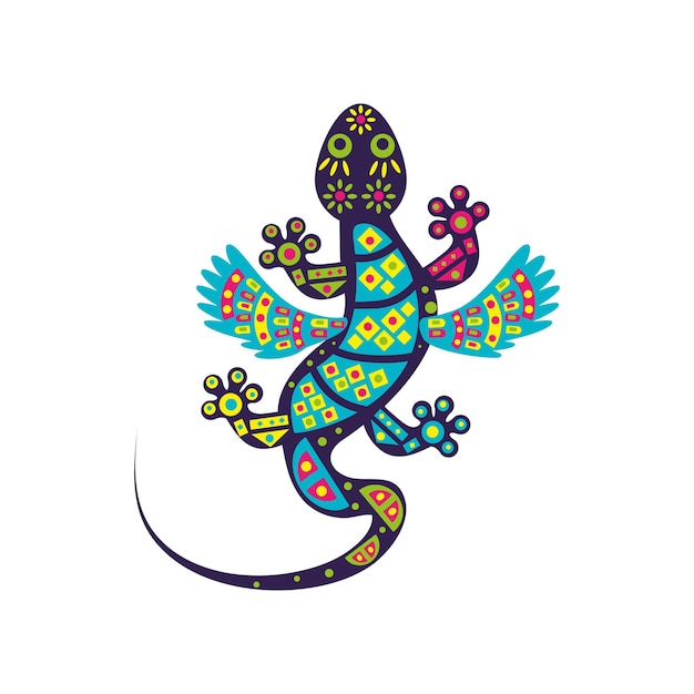 Alebrijes disegno messicano illustrazione isolata