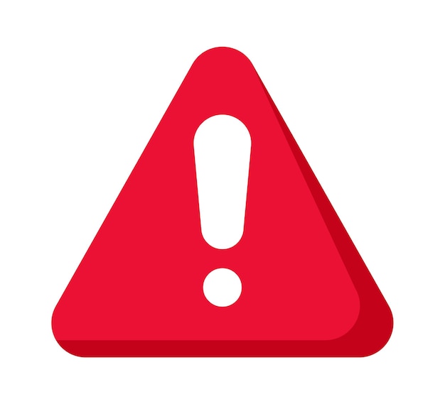 Alert sign icon Vector illustration