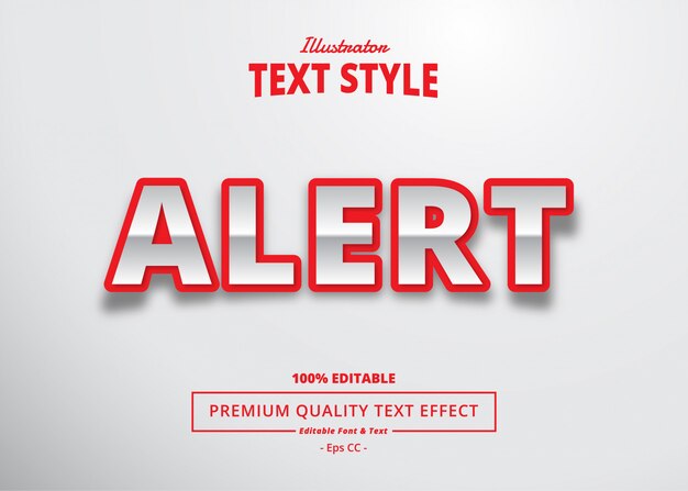 Alert Text Effect