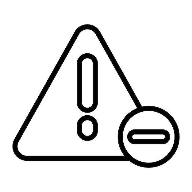 alertminus vector icon