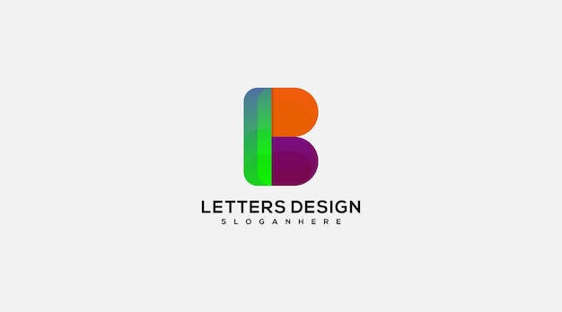 Vector alfabet letter b pictogram logo ontwerp vector sjabloon b brief logo