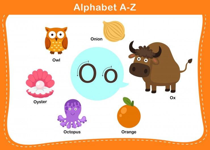 Vector alfabet letter o illustratie