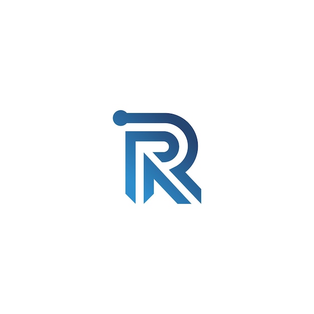 Alfabet letter pictogram logo R