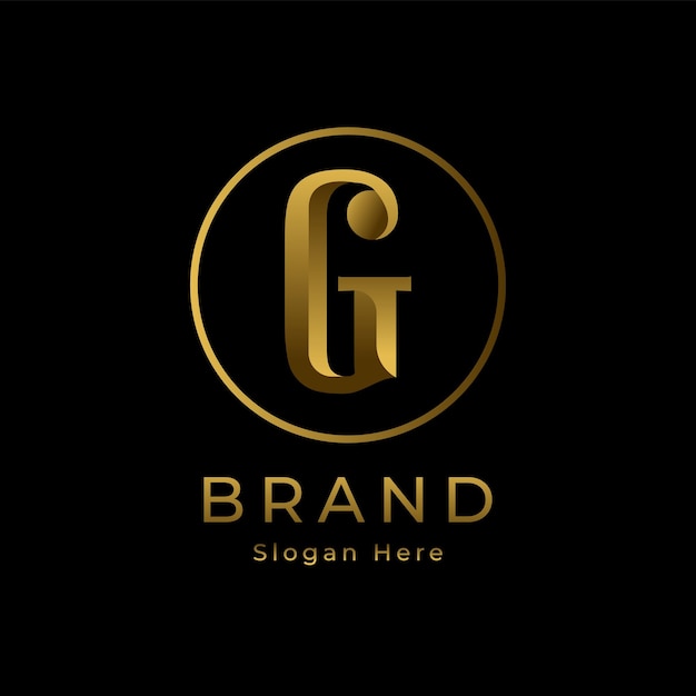 Alfabet luxe gouden logo