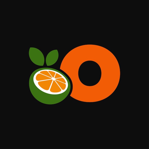 Alfabet oranje o-logo