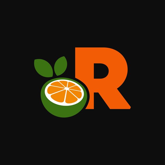 Alfabet oranje R-logo