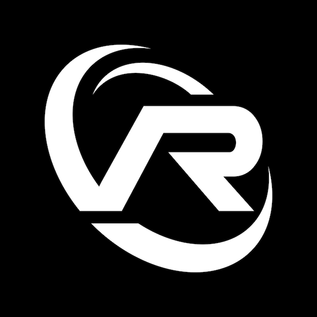 Vector alfabet r beginletter logo ontwerp