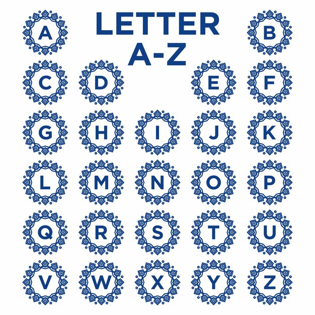 Alfabet Set Vector Sjabloon