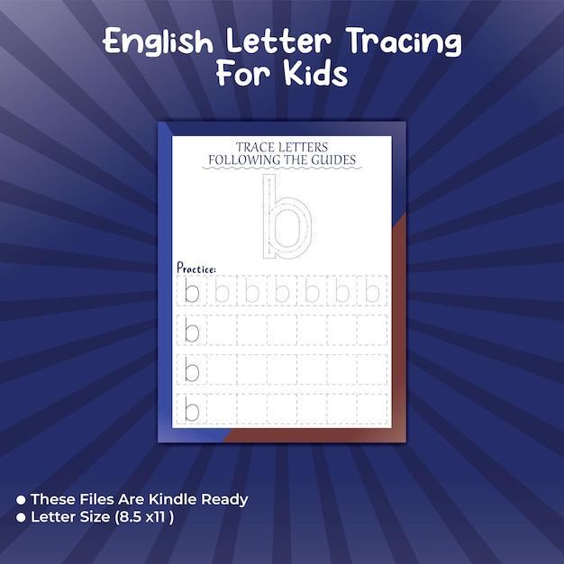 Alfabet Tracing For Kids Letter - b