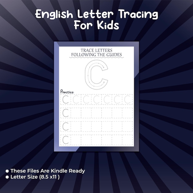 Alfabet Tracing For Kids Letter - c