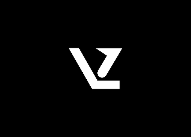 Alfabetletters Initialen Monogram logo LV LV INITIËLE LV brief LV brief logo vector sjabloon