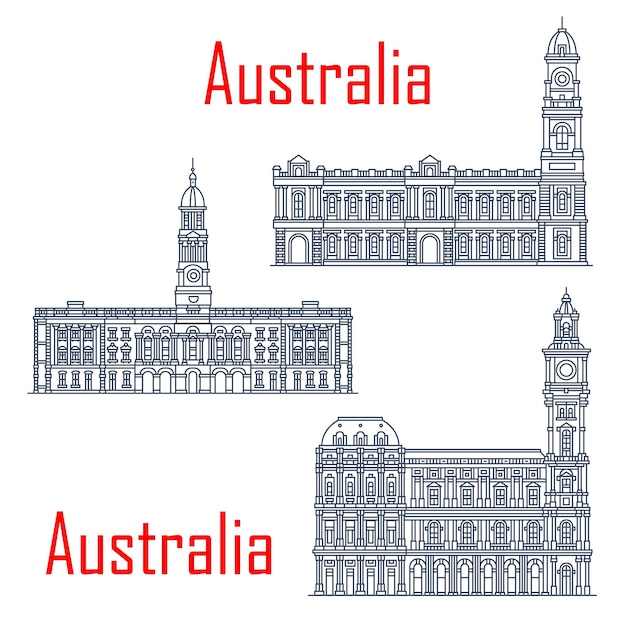 Algemene postkantoren in Melbourne en Adelaide