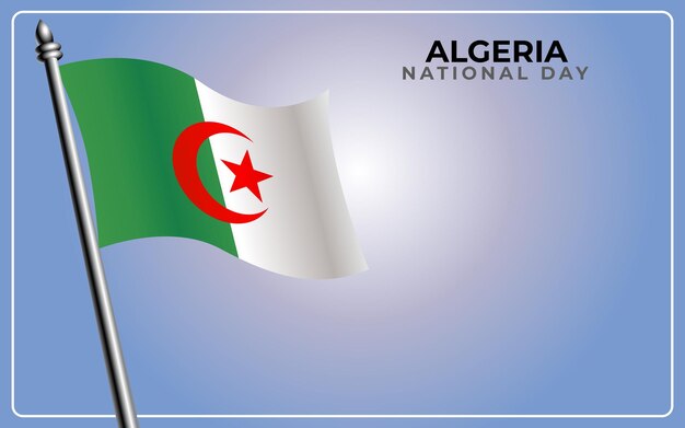 algeria flag background  vector illustration