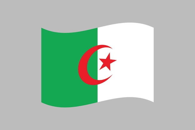 Algeria flag The flag of Algeria Flag of Algeria original and simple Algeria flag