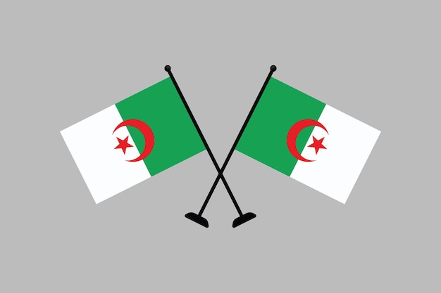 アルジェリア国旗 アルゼリア国旗 オリジナルとシンプル アルジェリアの国旗