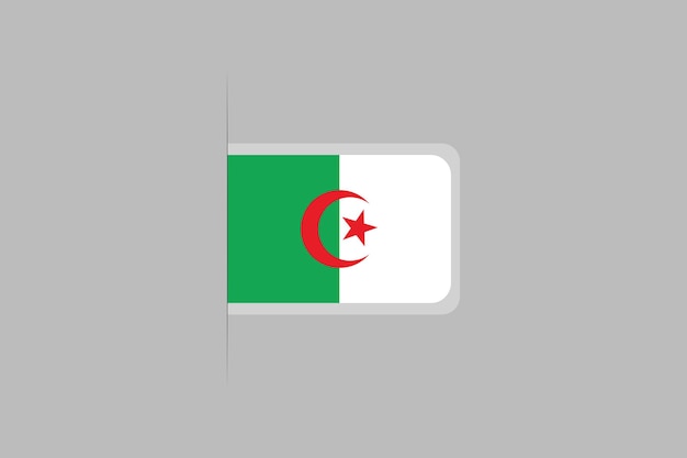 Флаг Алжира Флаг алжирского флага оригинального и простого флага Алжира
