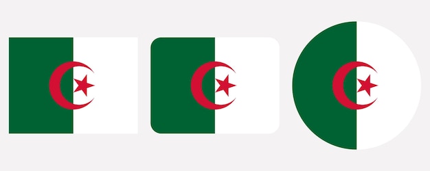 Algeria Flag Variations