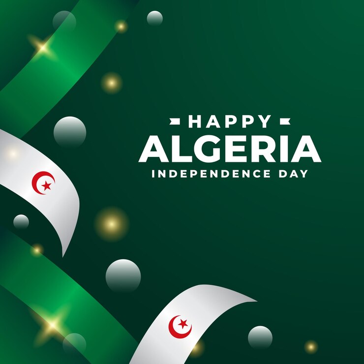 Algeria independence day design illustration collection