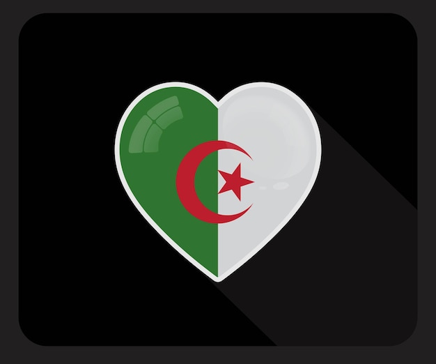 Algeria love pride flag icon