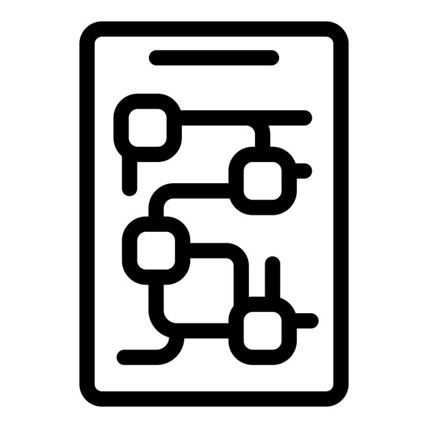 Разработка алгоритма отображается на экране планшета